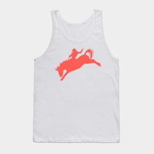 Bronco Rider 1: Sunset Orange Tank Top